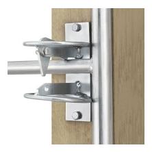 Weidezauntor aus verzinktem Stahl - verstellbar