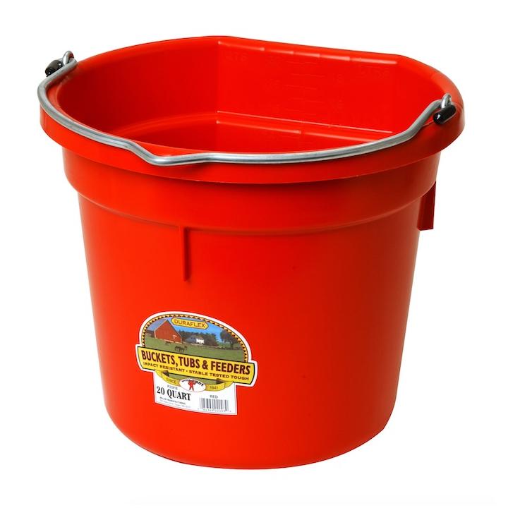 FlatBack Eimer - rot