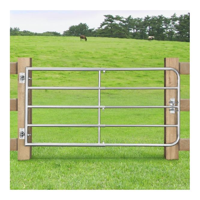 Weidezauntor aus verzinktem Stahl - verstellbar