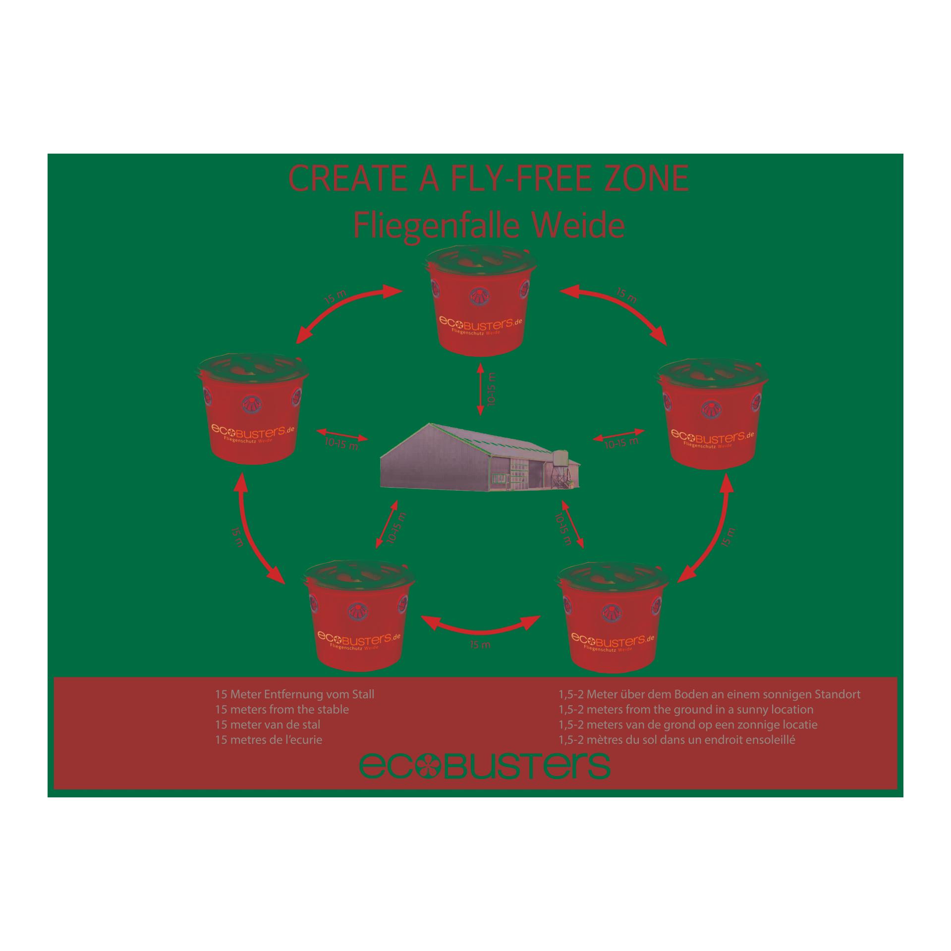 Fliegenfalle EcoWeide - Starterset 