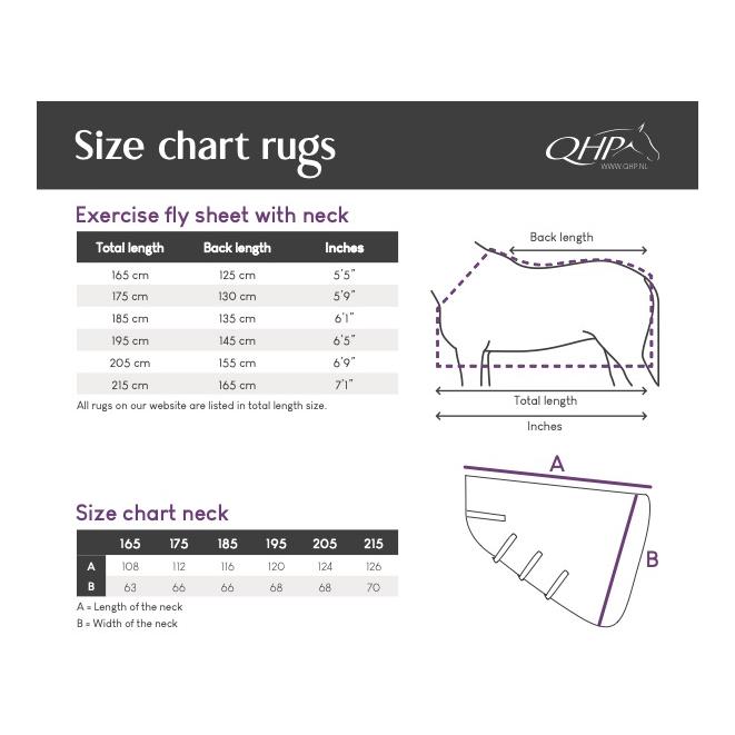Fliegenausreitdecke mit Hals - blau