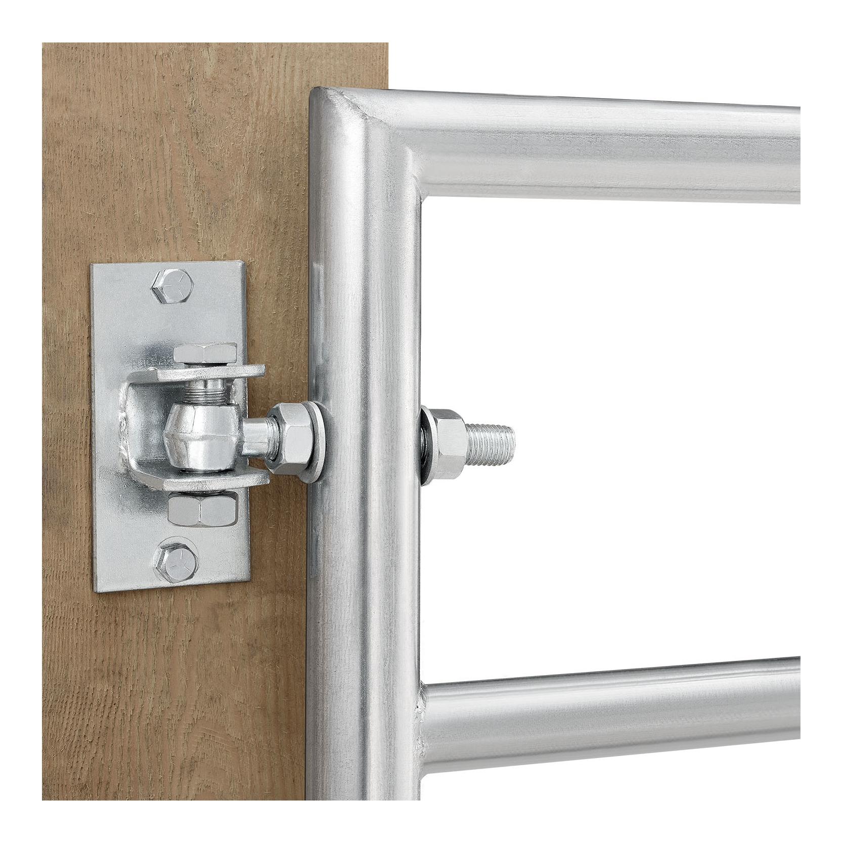 Weidezauntor aus verzinktem Stahl - verstellbar