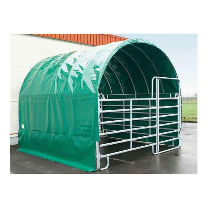 Growi Mobiles Rundbogen Weidezelt 3.60 x 3.60 x 3.25 m
