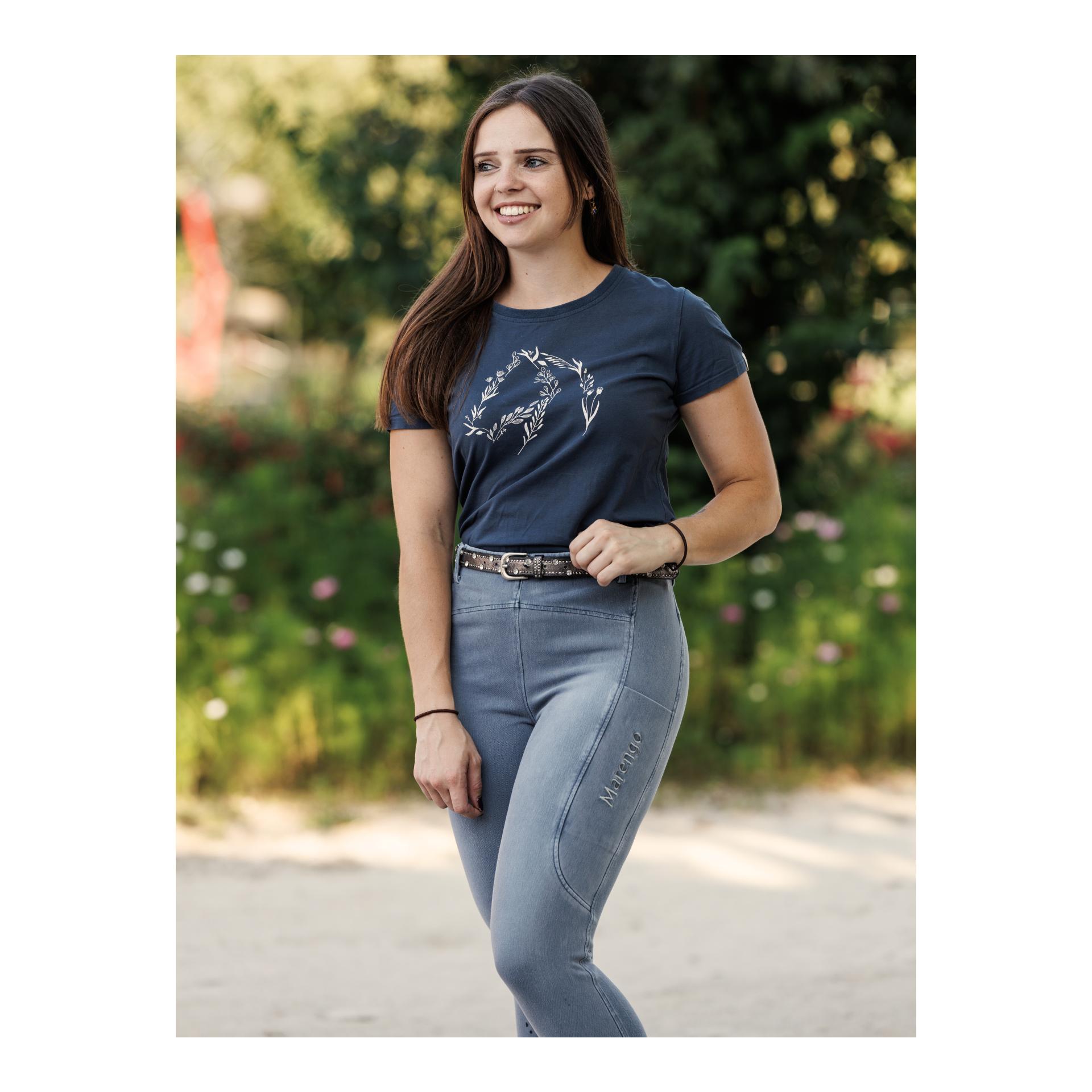 Reitleggings Jeans Fullgrip
