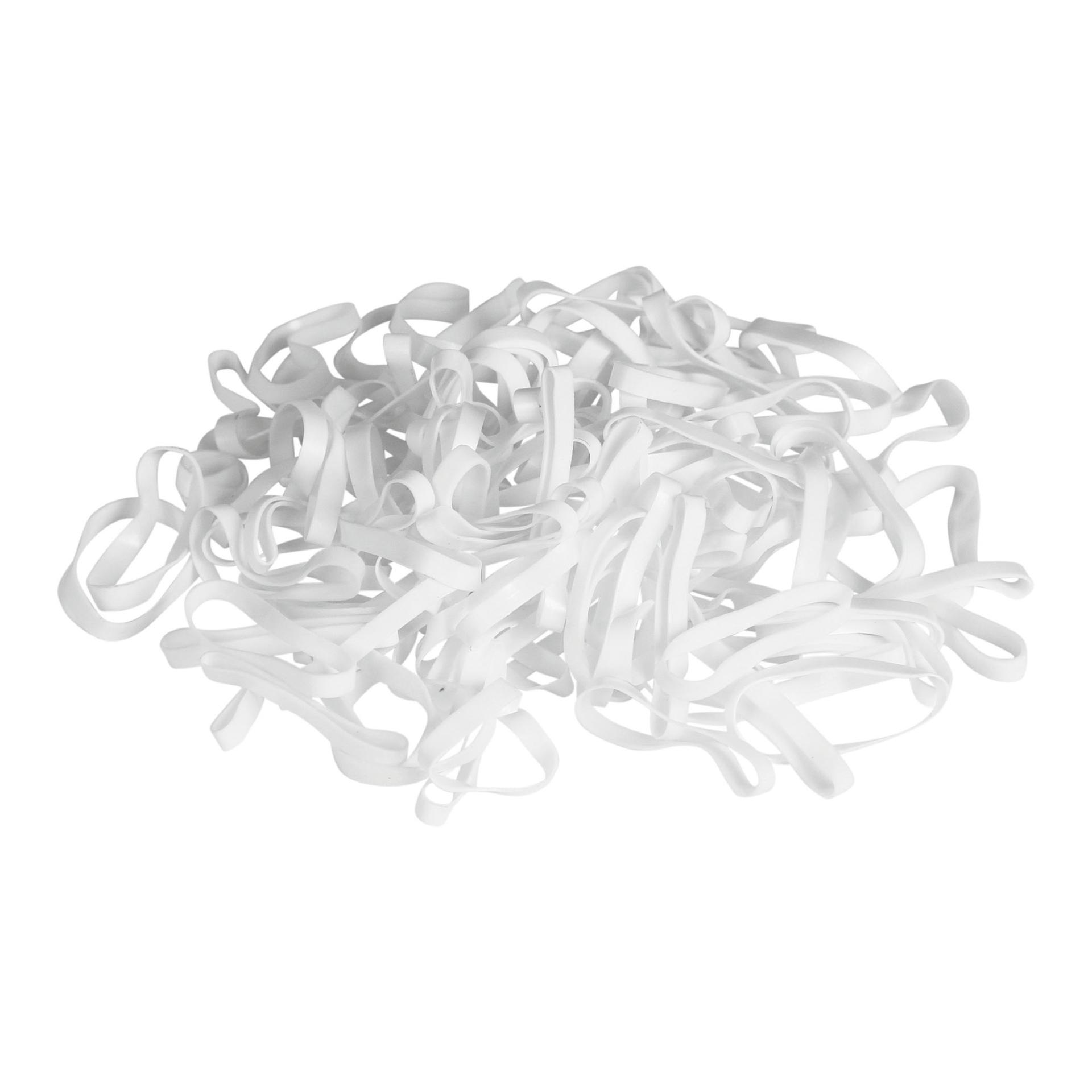 Kerbl Mähnengummi Silikon 500 Stück - weiss