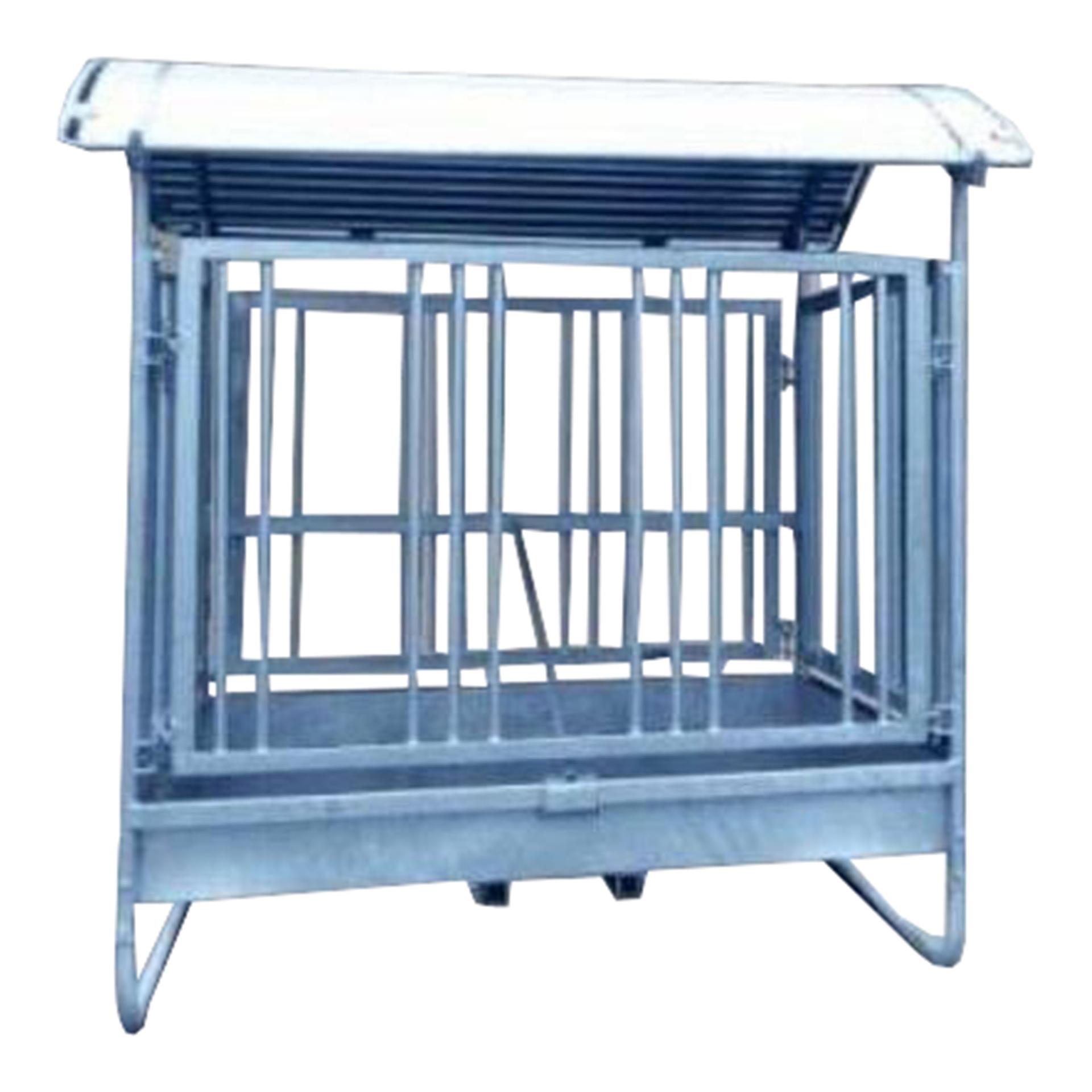 Viereckraufe Hobby mit Sicherheitsfressgitter