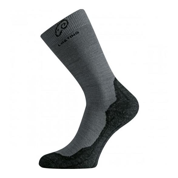 Trekkingsocken WHI Merinowolle Unisex - grau/schwarz