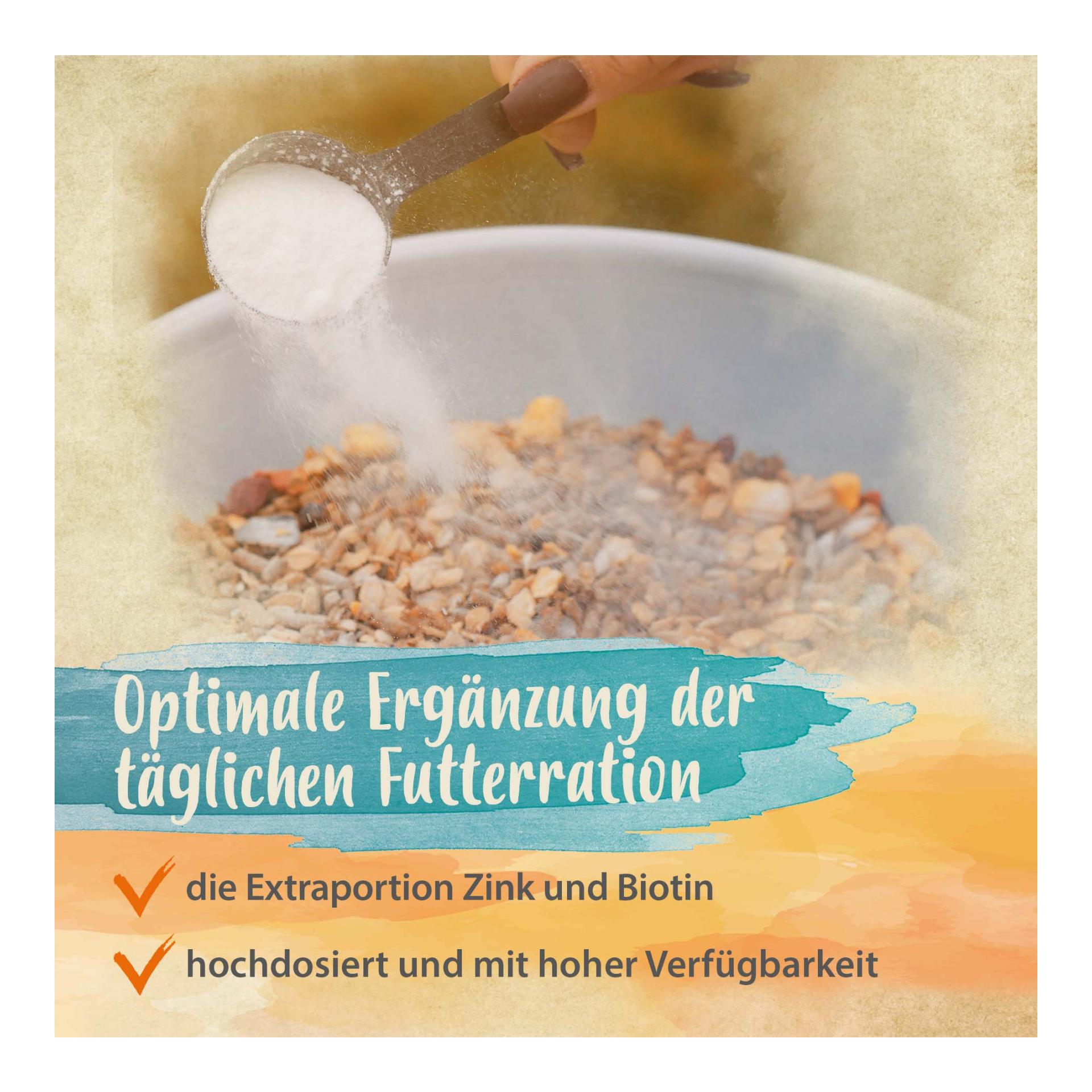 Biotin + Zink für Pferde - hochdosiert - verbessert Hufqualität & Hufwachstum 