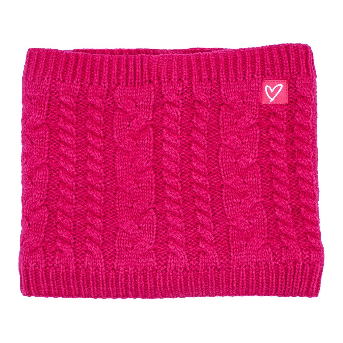 Gestrickter Loop mit Knotenmuster