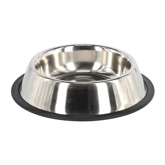 Edelstahlnapf mit Gummiring