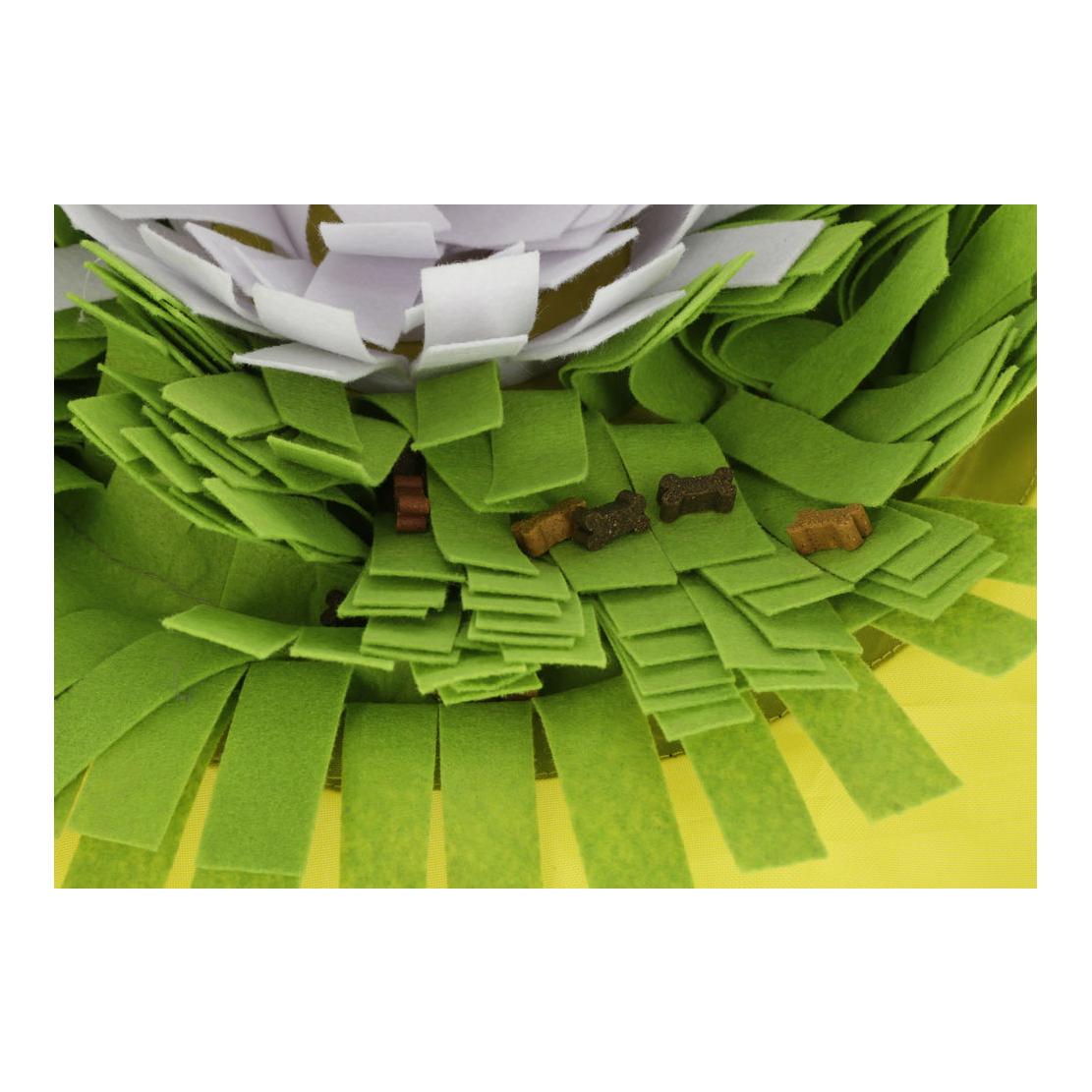 Schnüffelteppich Bowl - gelb/grün/weiss