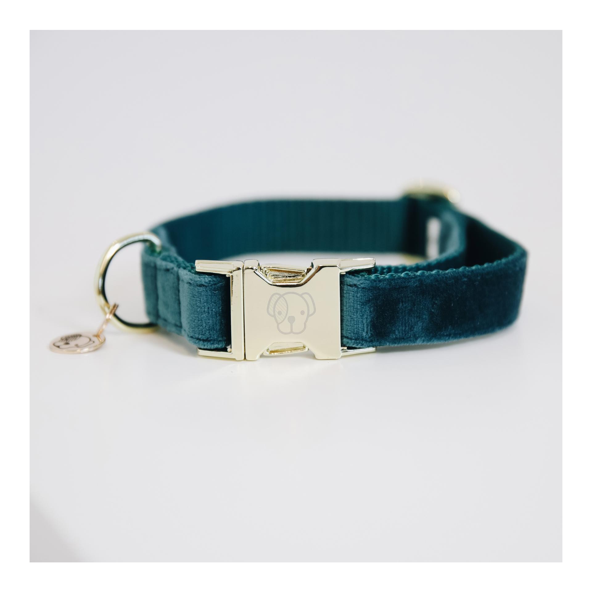 Hundehalsband Velvet - emerald