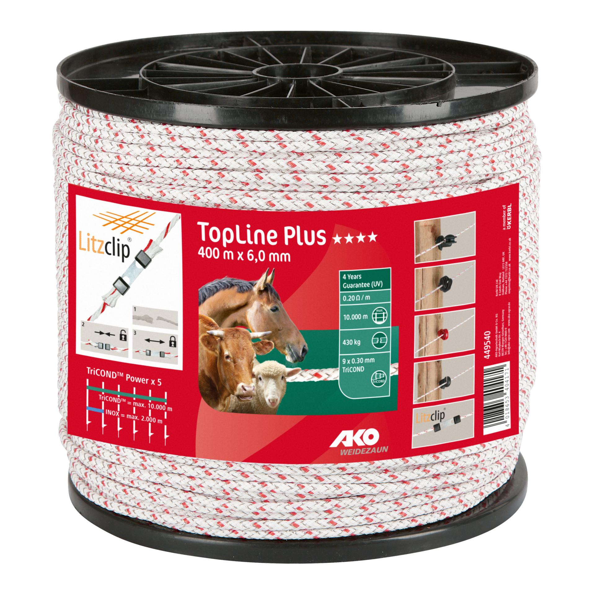 Weidezaunseil TopLine Plus geflochten