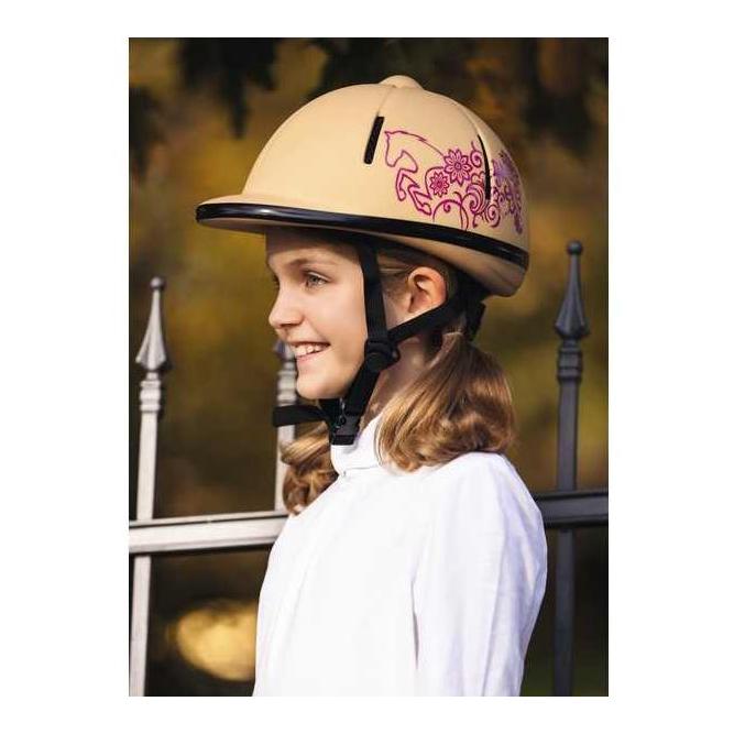 CASQUE D'EQUITATION BEAUTY 52-55CM NOIR