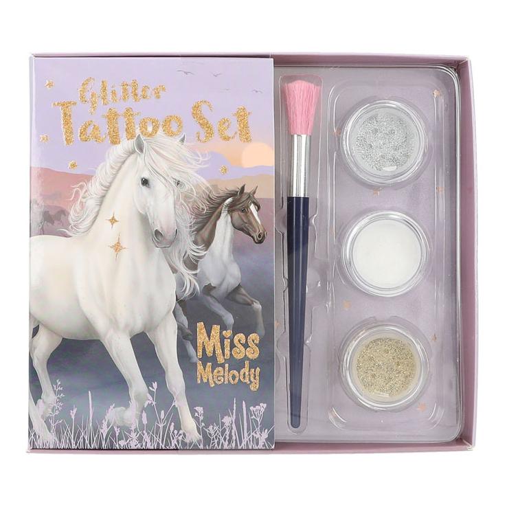 Miss Melody Set de tatouage Glitzer Chevaux de nuit