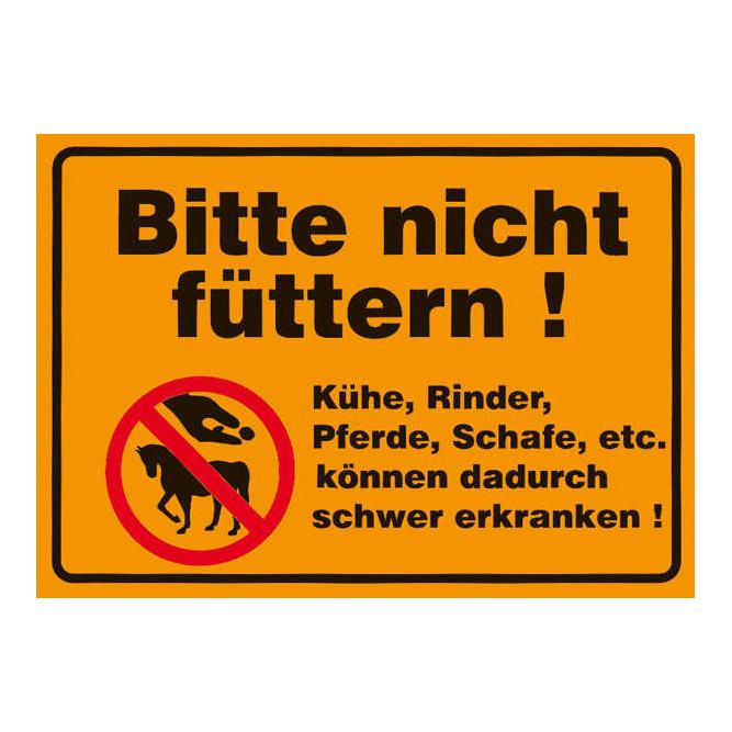 Mainer Polysterolschilder - «Bitte nicht füttern»