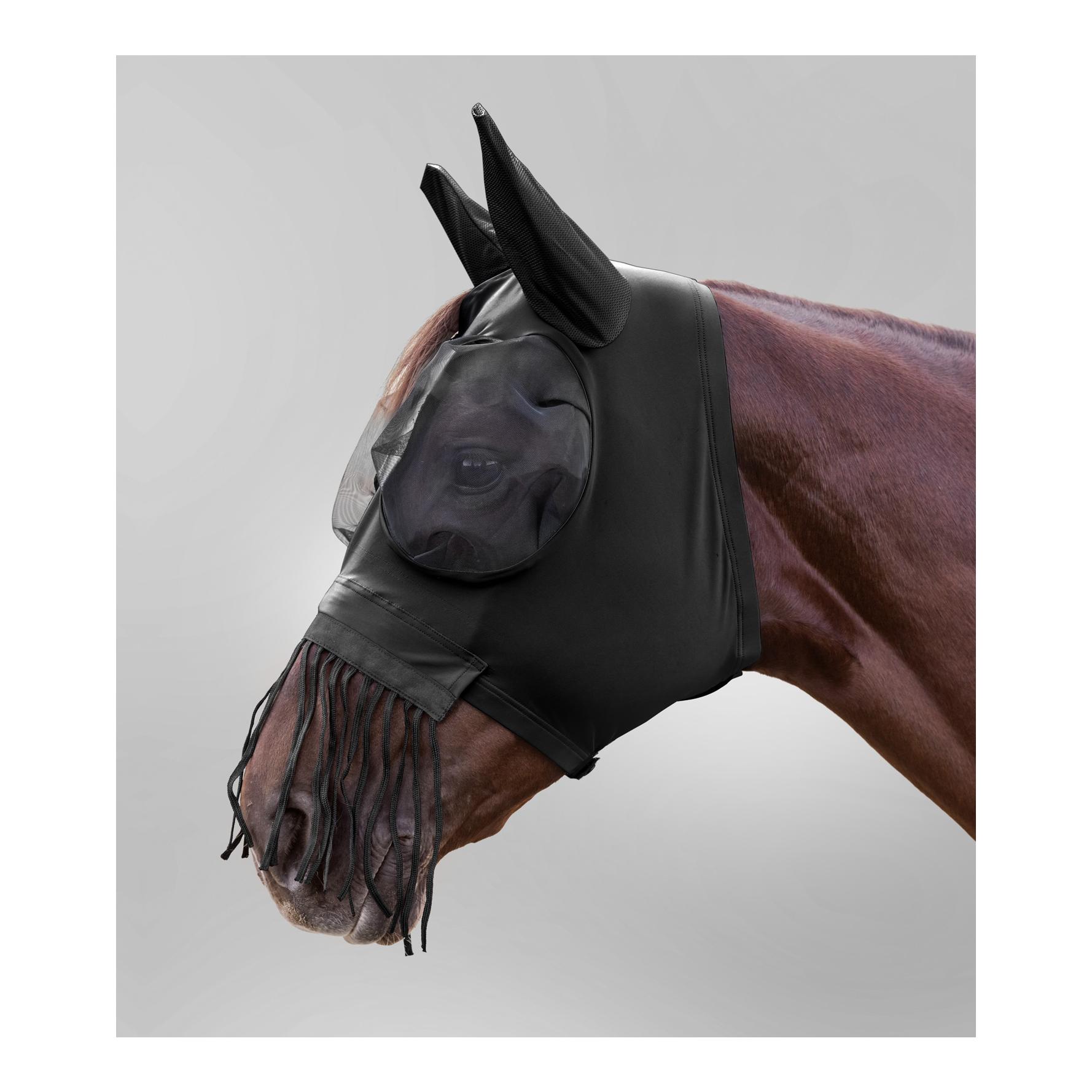 Fliegenmaske Puck mit Nasenfransen