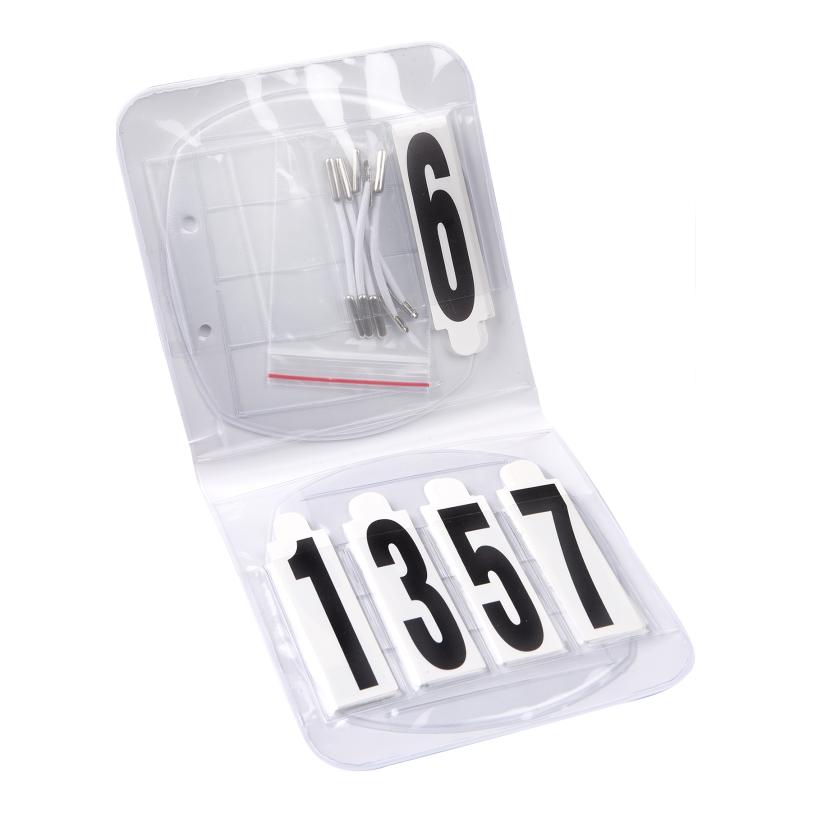 Waldhausen Kopfnummern Set Oval 4-stellig mit Gummis