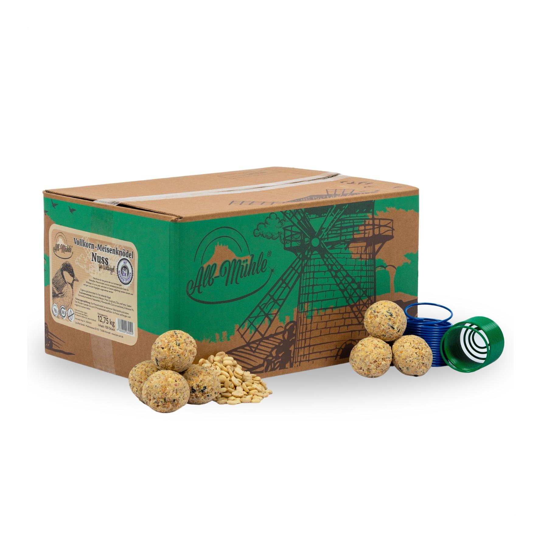 Lyra Pet Meisenknödel aus der ALB-MÜHLE ohne Netz Vollkorn & Nuss + 2 Spender