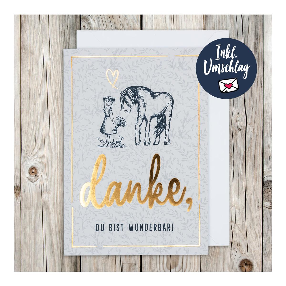 Soulhorse Grusskarte "Danke"