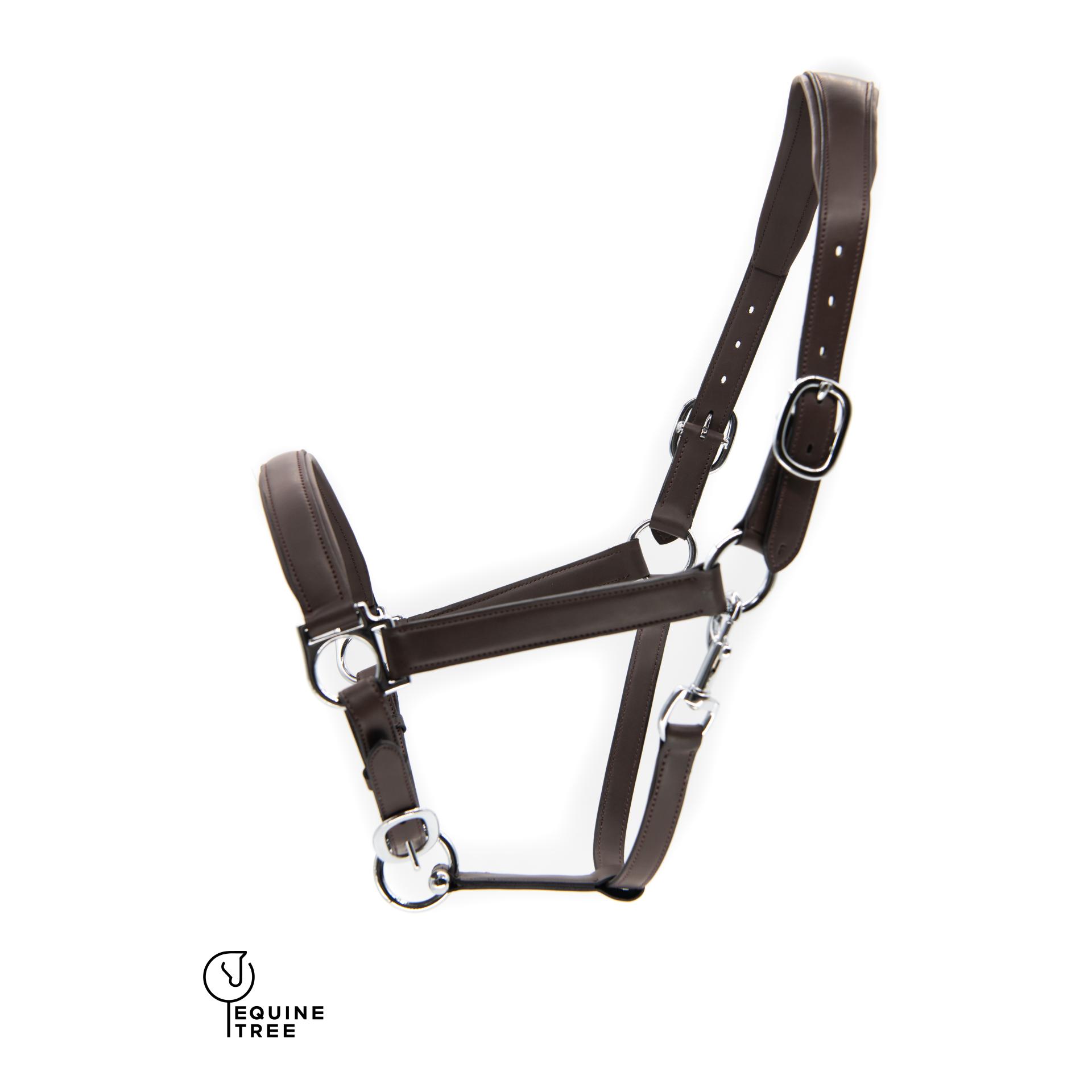 Halfter Mela Anatomical - braun/silber