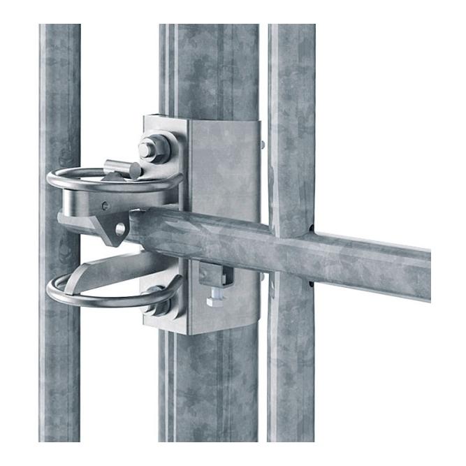 Schlosshalterung für Torpfahl