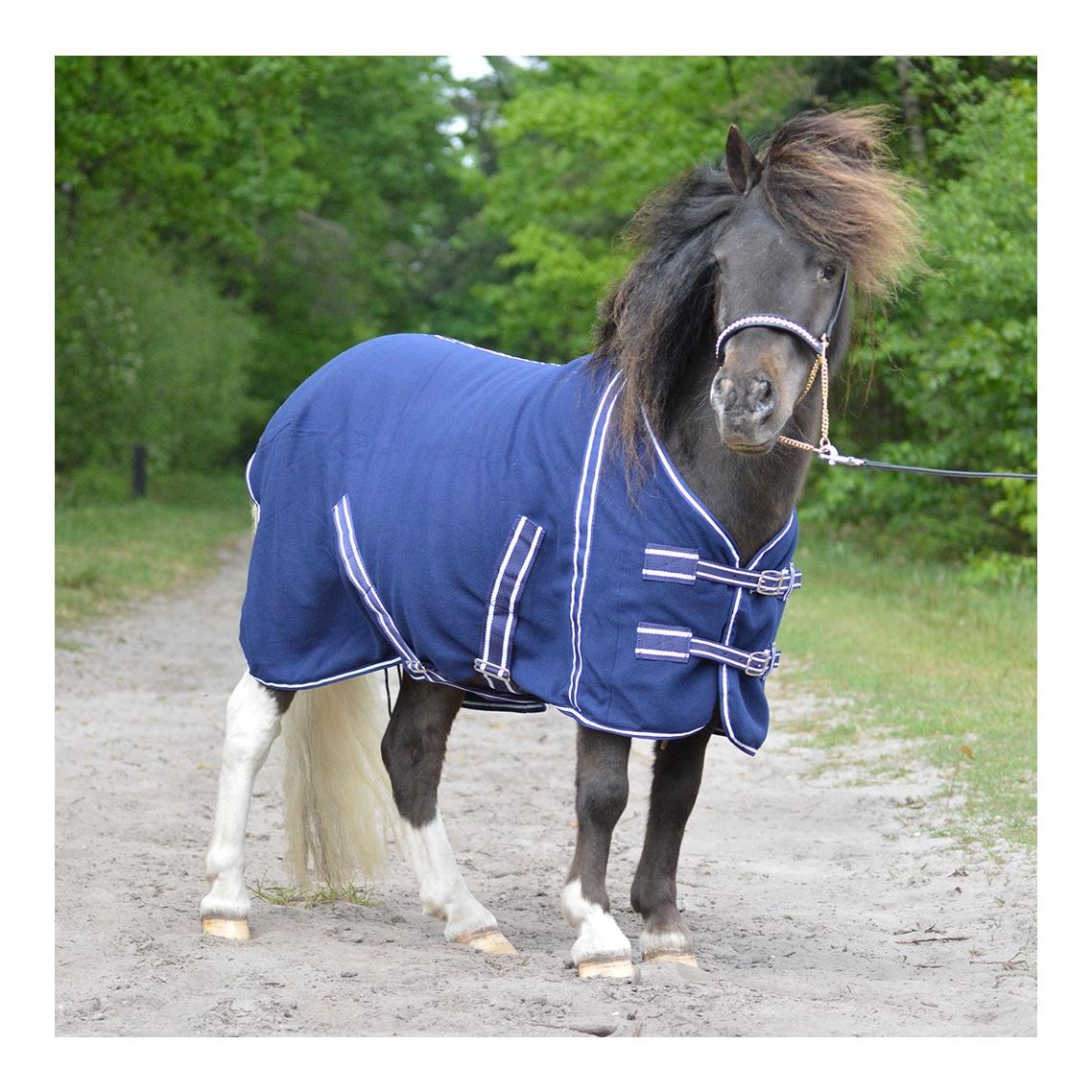 Falabella/ Minihorse Fleecedecke - blau
