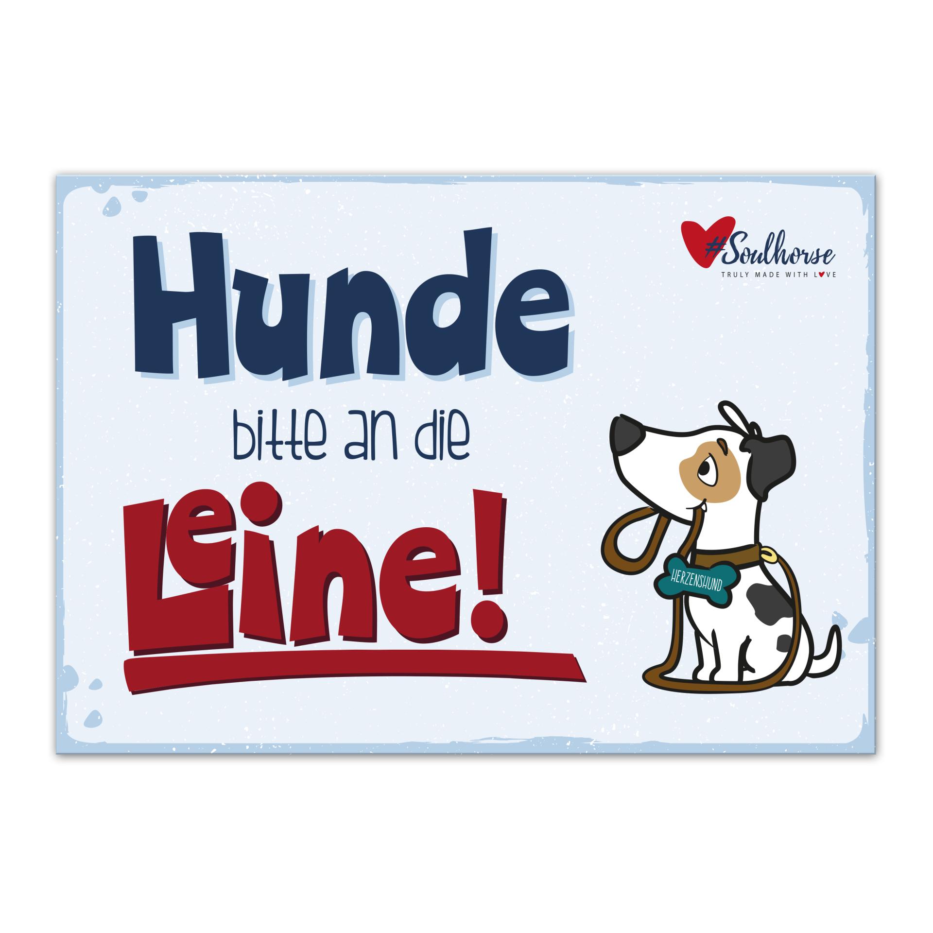 “Hunde an die Leine” Stallschild “Hunde an die Leine” Stallschild