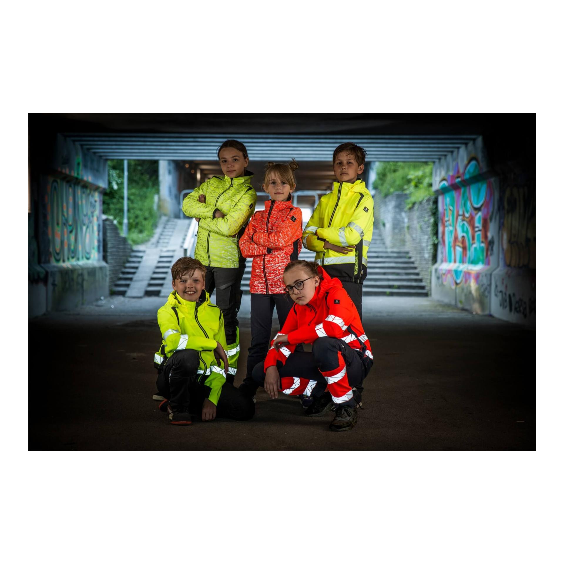 Accelerate Leucht-Hard-Shell Jacke für Kinder