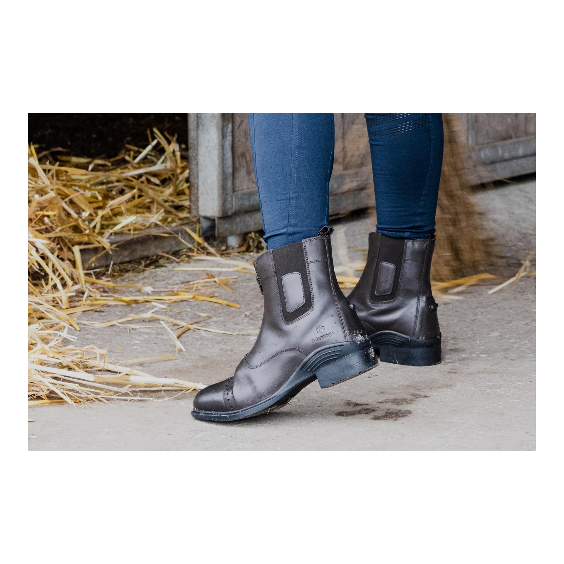 Reitstiefelette Frontzip Pro Echtleder