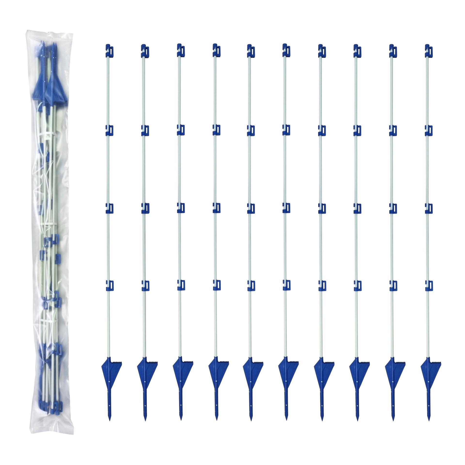 Profi-Fiberglaspfahl BLUE - 10 Stück