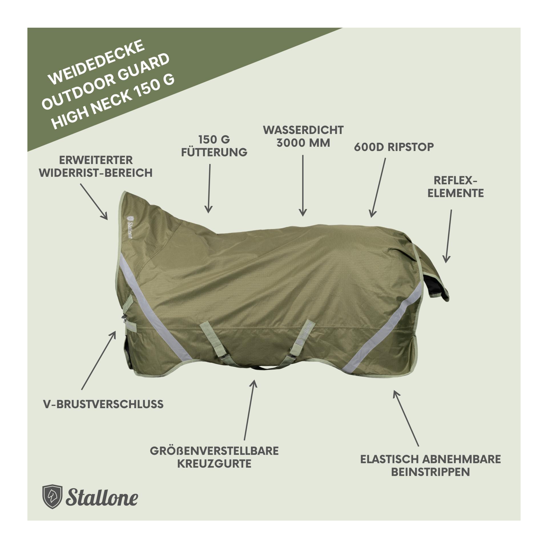 Weidedecke 150 g Outdoor Guard High Neck