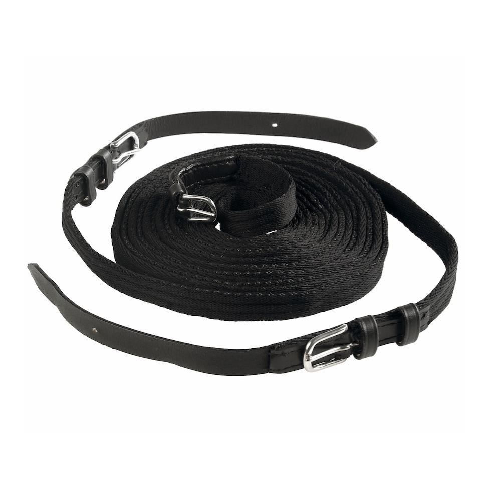 Einspänner-Leine Soft - schwarz