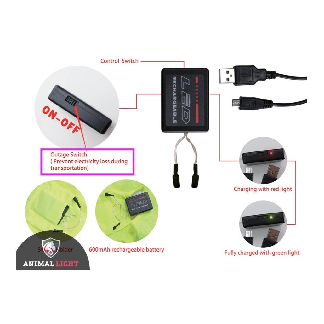 LED Leuchtweste Flex