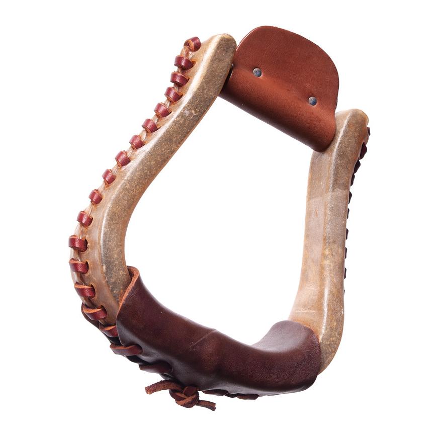 Bell Buttom Steigbügel mit Rohhauteinfassung