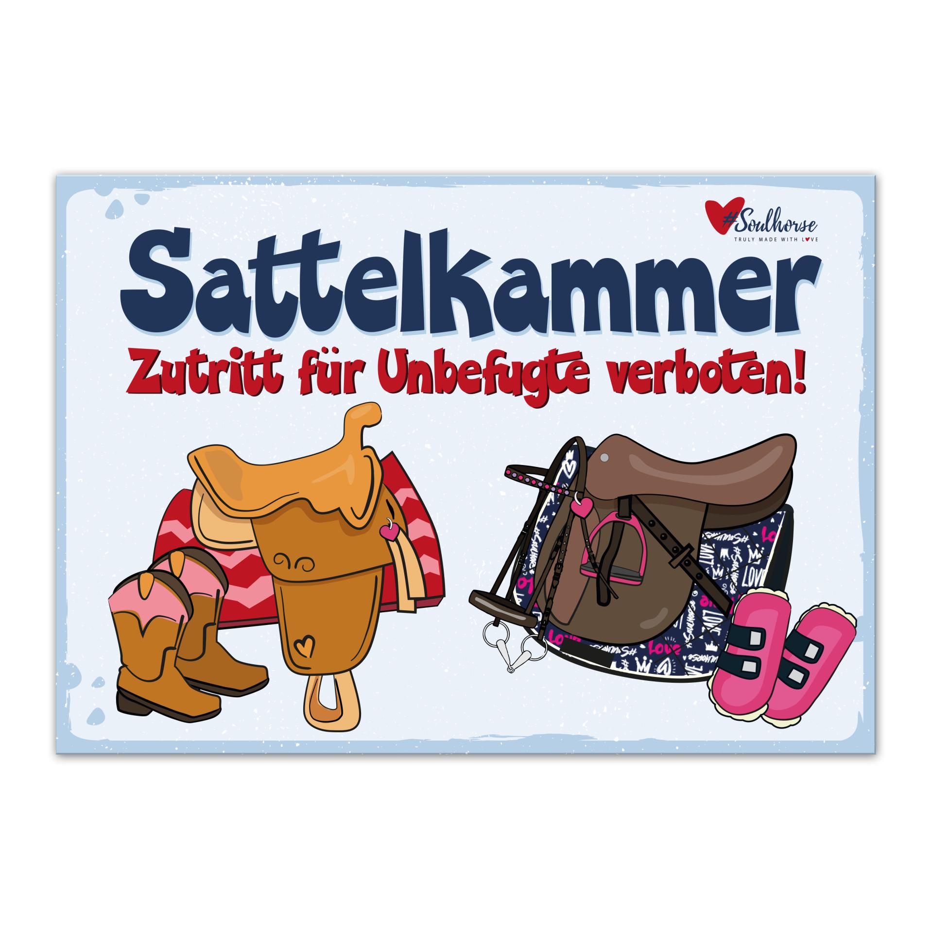 Soulhorse “Sattelkammer” Stallschild