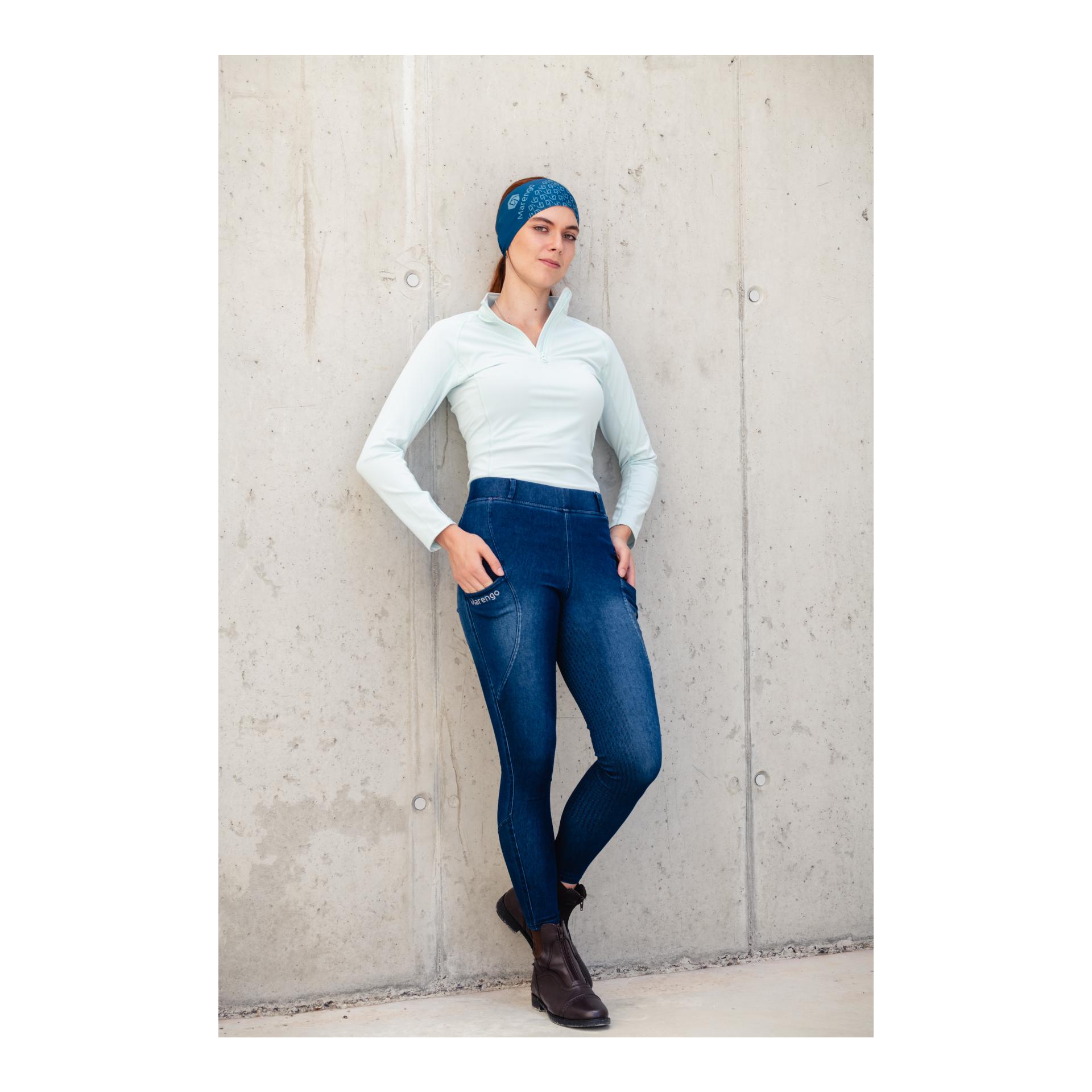 Reitleggings Jeans Fullgrip Damen Reitleggings Jeans Fullgrip Damen