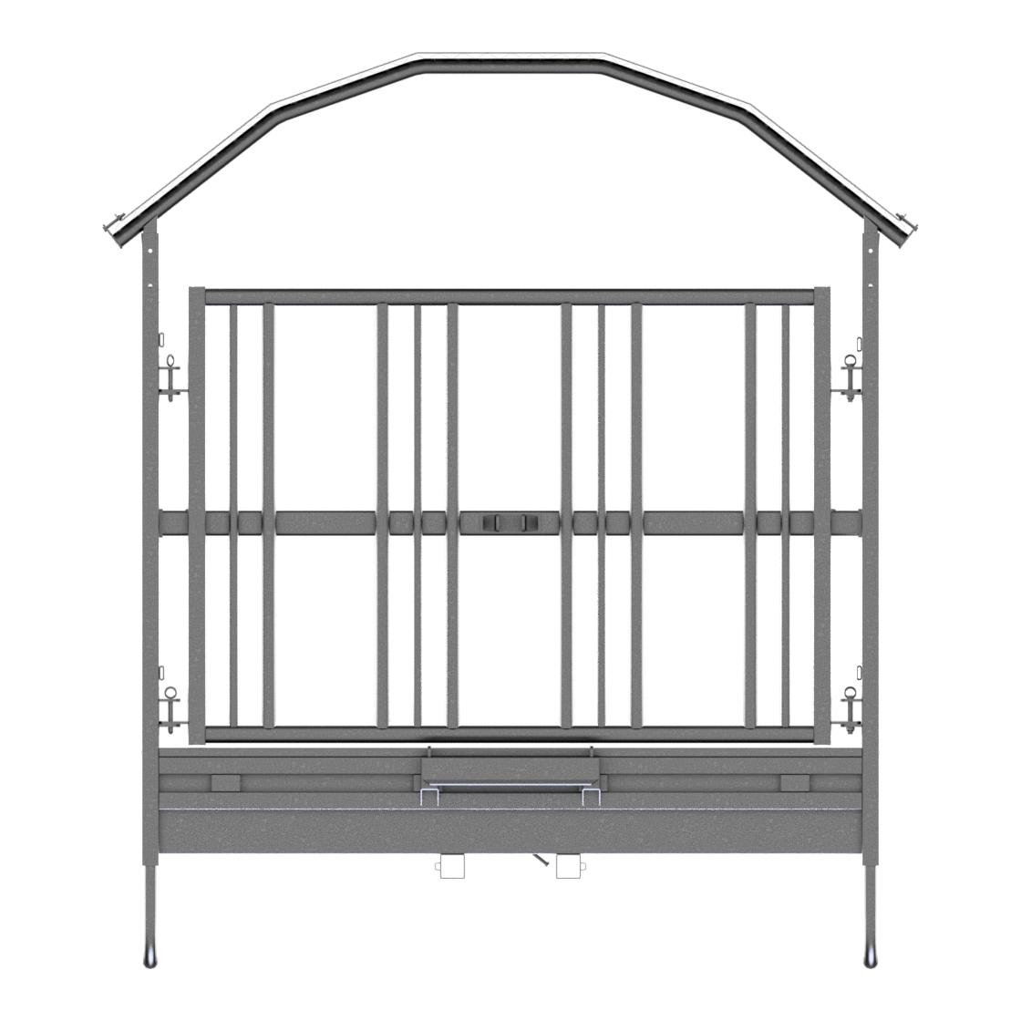 Viereckraufe mit Sicherheitsfressgitter