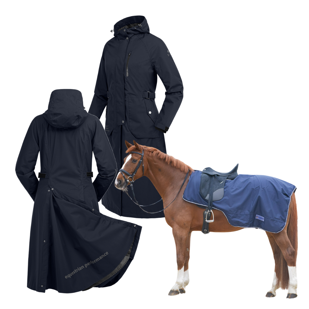 Regenset Regenmantel Fehmar + Ausreitdecke Comfort