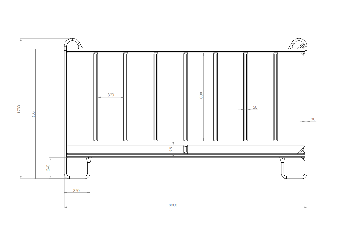 Weidepanel mit Fressgitter