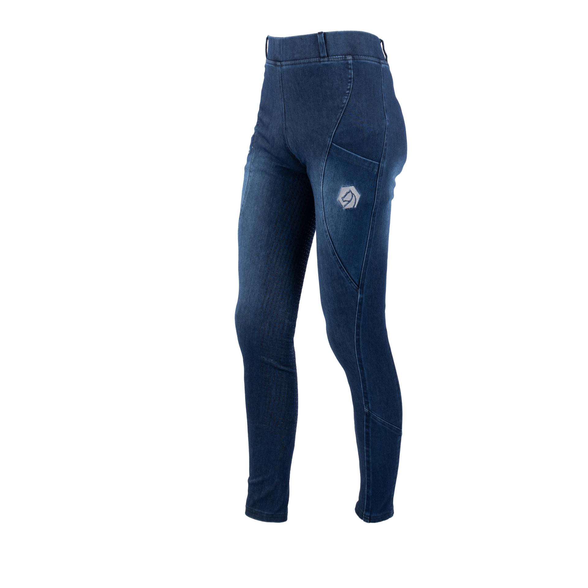 Reitleggings Jeans Fullgrip Damen Reitleggings Jeans Fullgrip Damen