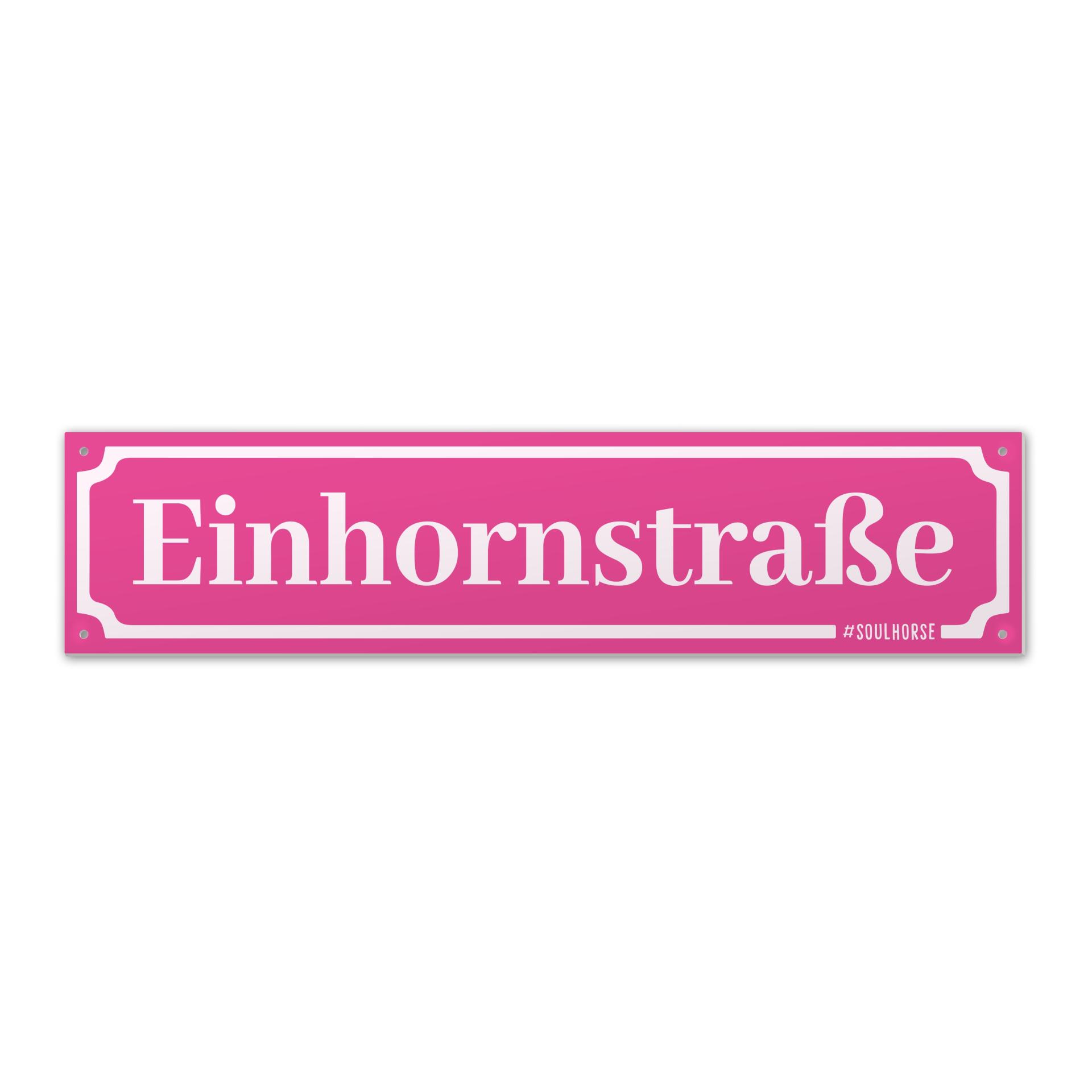 Soulhorse Boxenschild “Einhornstrasse”