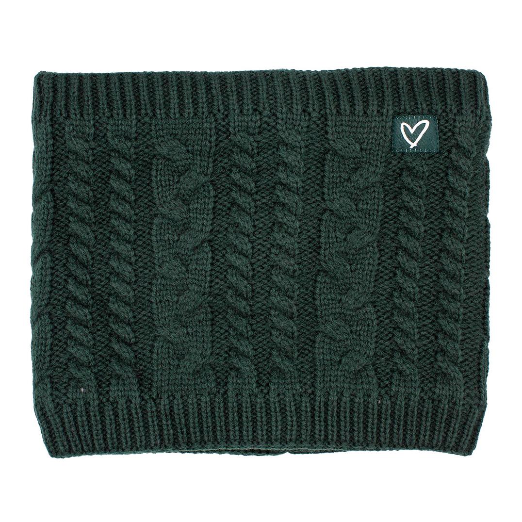 Gestrickter Loop mit Knotenmuster