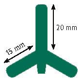 T-Pfosten metall - lackiert