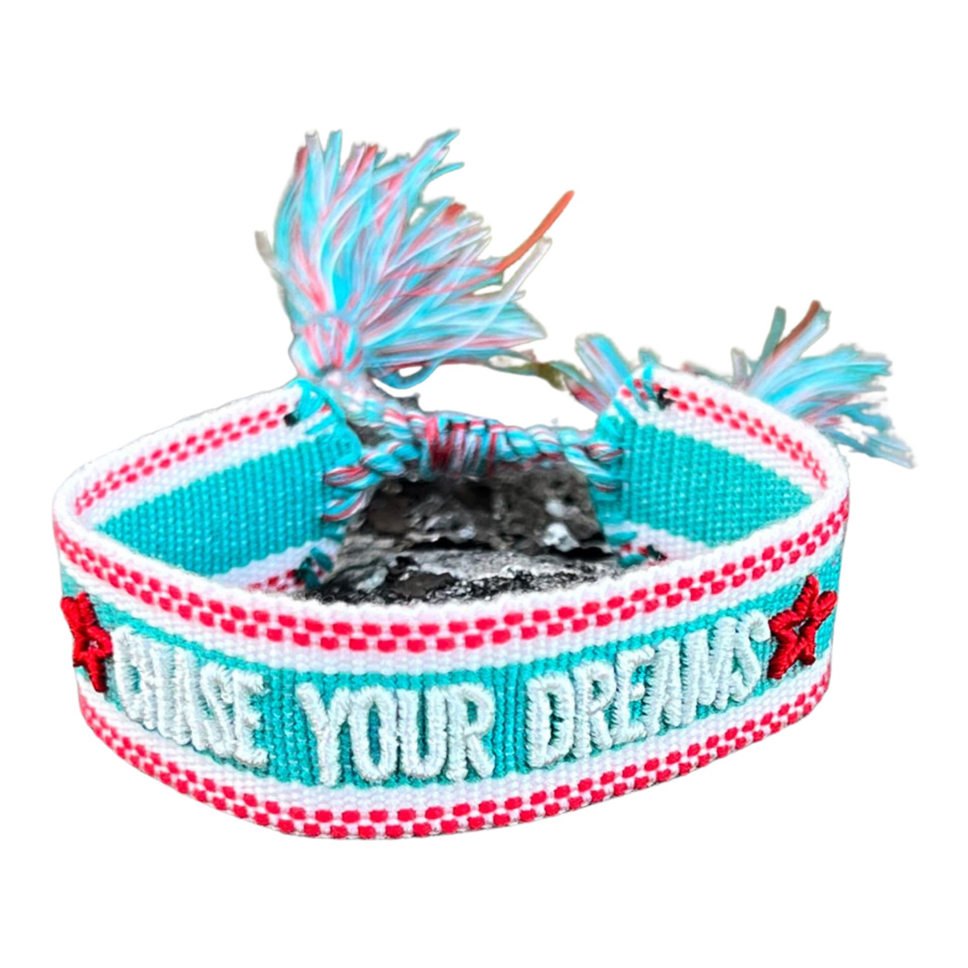 Stoffarmband "Chase Your Dreams"