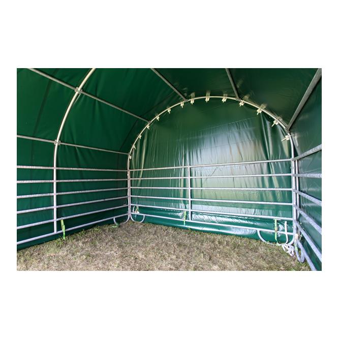 Mobiler Weideunterstand mit Komplettplane