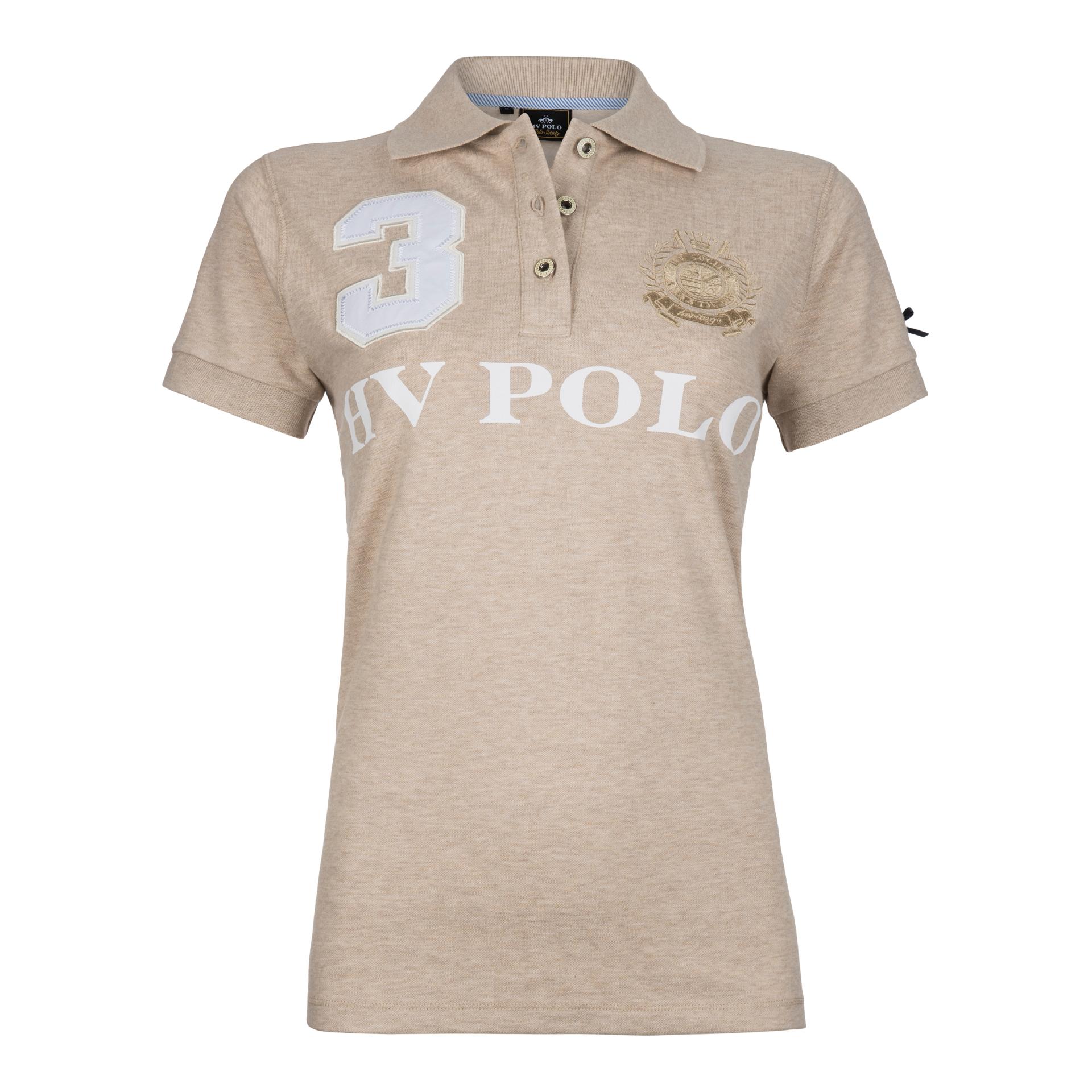 HV Polo Poloshirt Favouritas Damen EQ SS Grösse: S, Farbe: Sand Melange