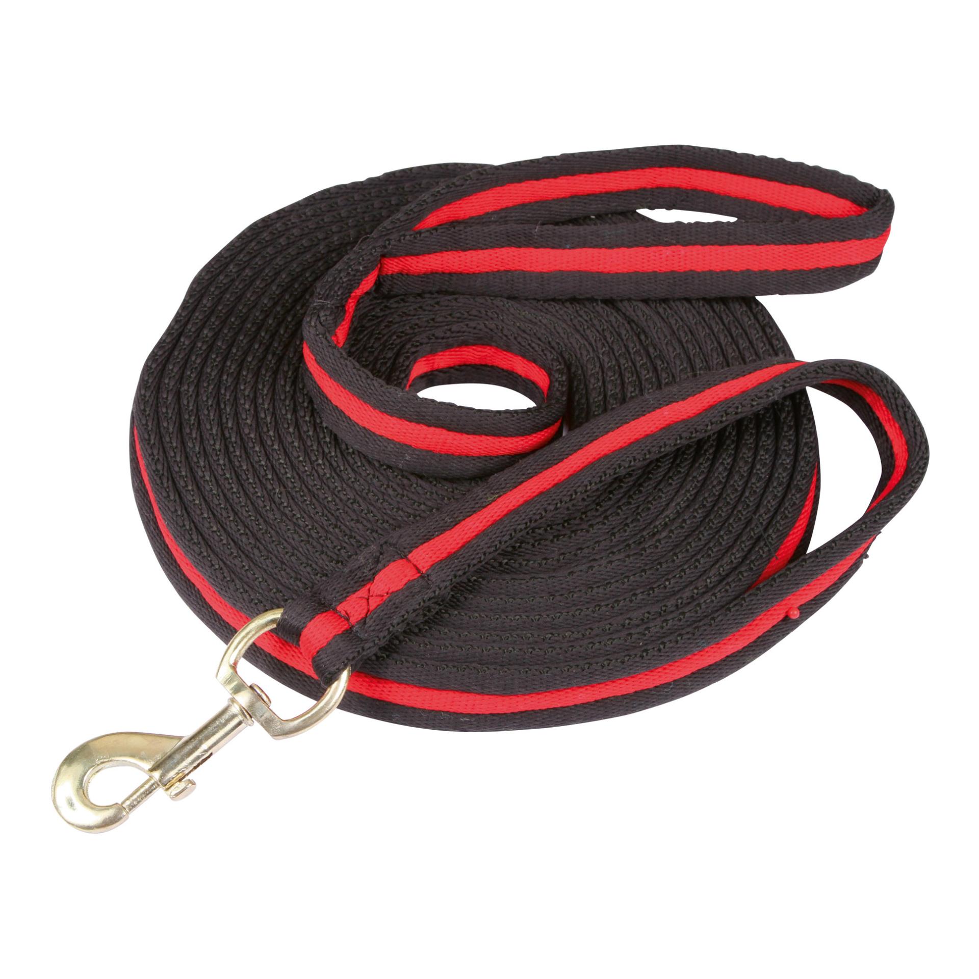 Kerbl Longierleine Softlonge 8m - schwarz/rot