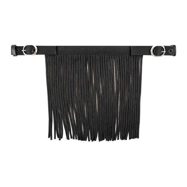 Fliegenfransen mit Schnallen - schwarz