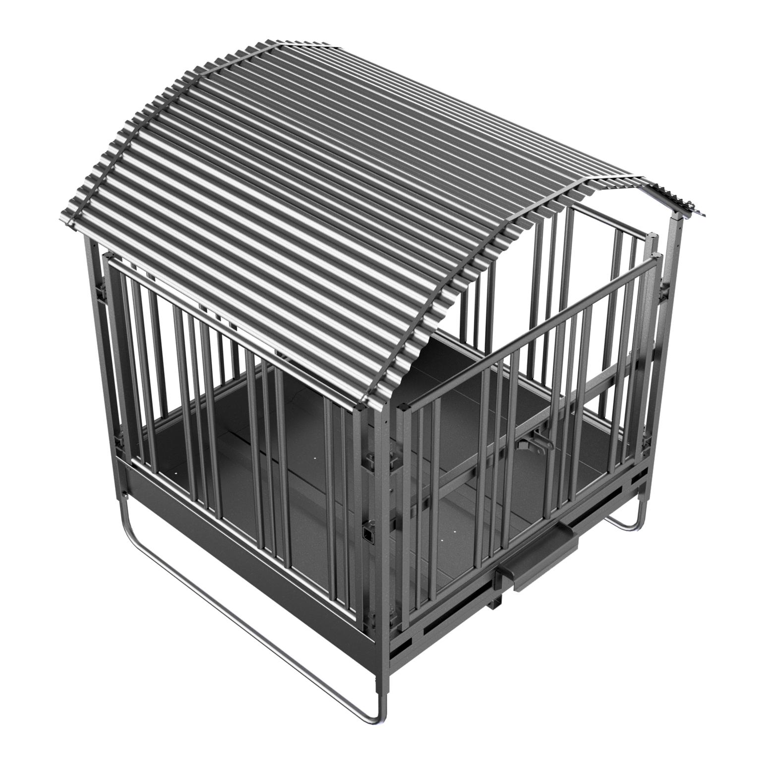 Viereckraufe mit Sicherheitsfressgitter